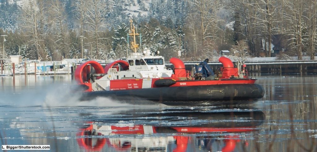 Coast Guard hovercraft