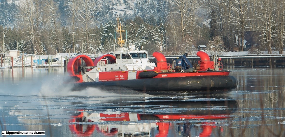Coast Guard hovercraft
