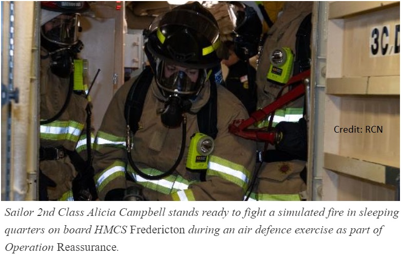 HMCS FRE fire ex 2021