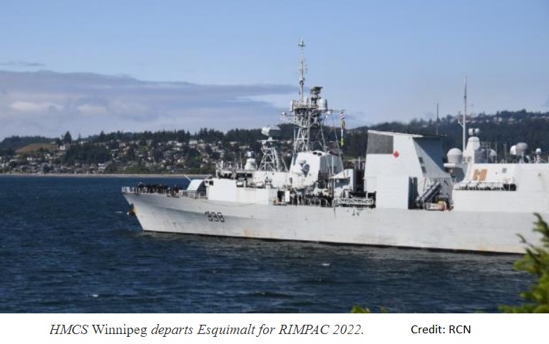 HMCS WIN to RIMPAC 2022