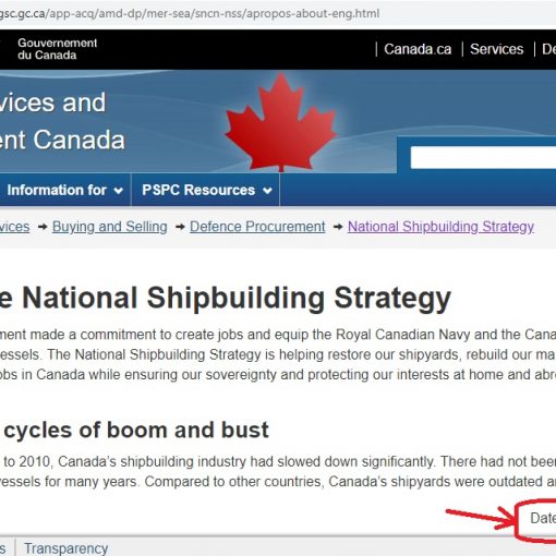 PSPC site outdated