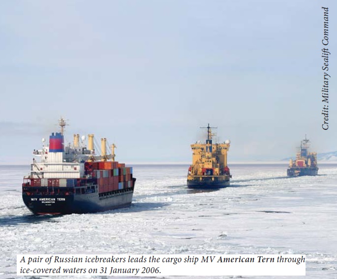 ships in arctic